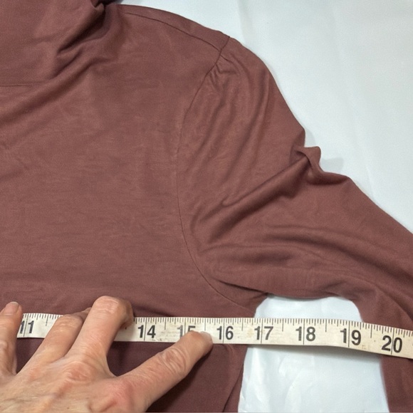 Peruvian Connection BROWN Nicole TURTLE NECK DRESS long Sleeves Flowy Women’s S - Picture 8 of 16